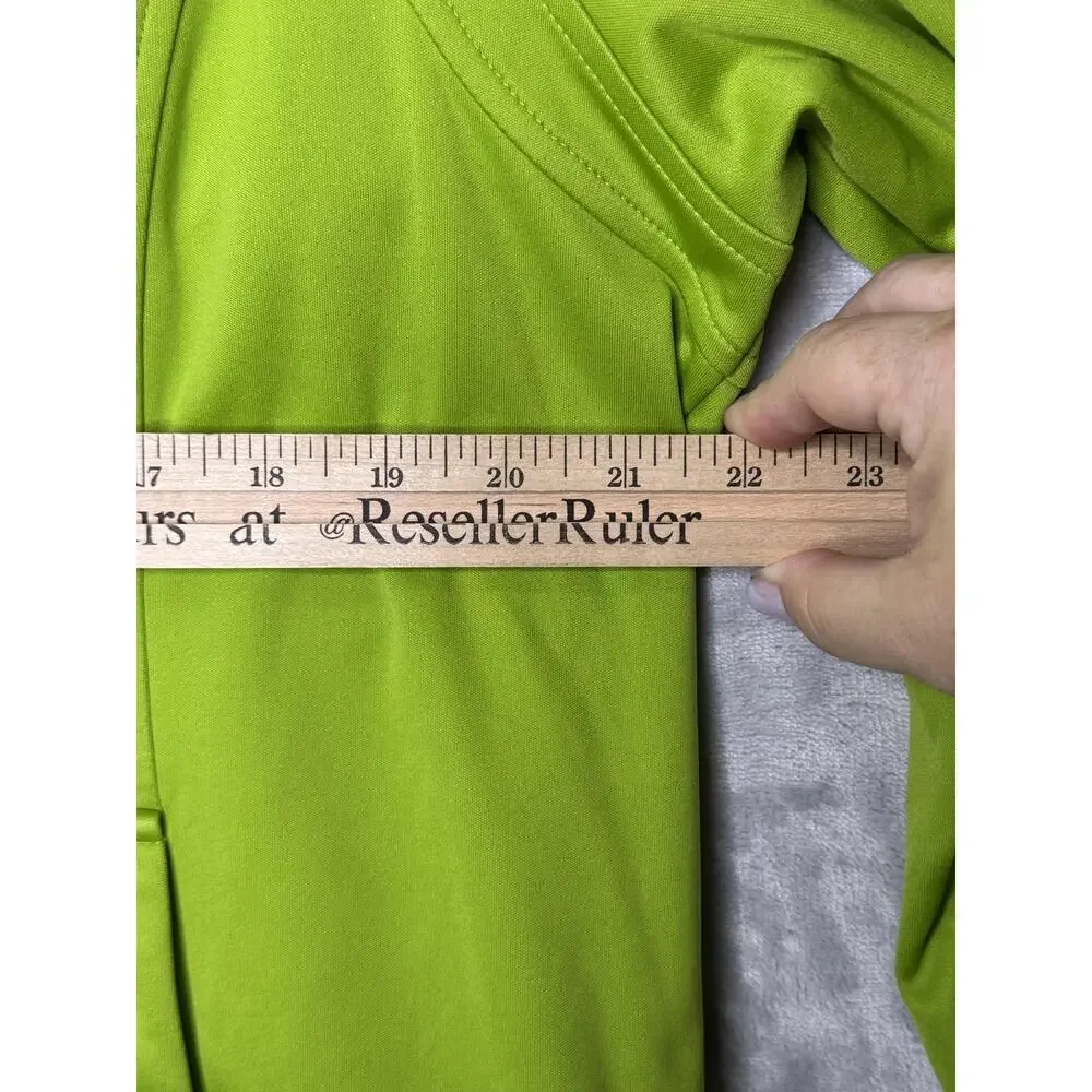 Nike ACG Jacket Womens XL Green Softshell Full Zip Hooded Windbreaker Running